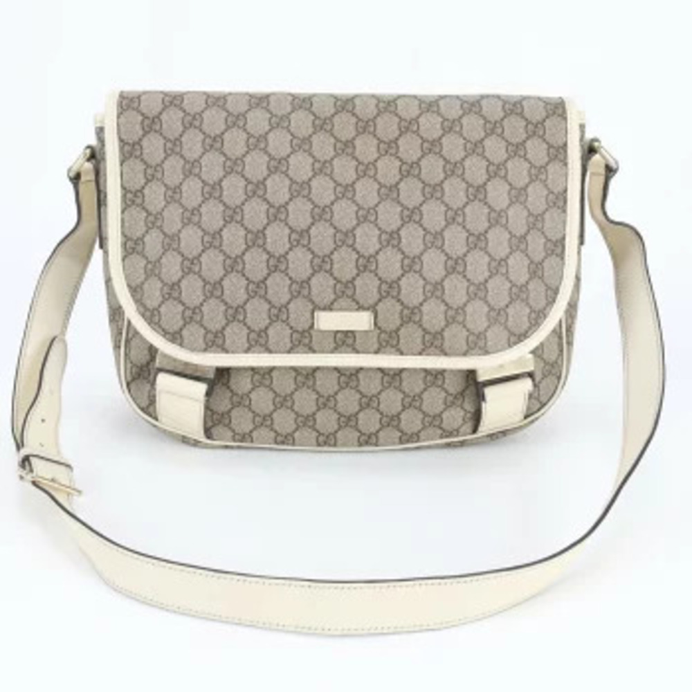 Gucci GG Supreme leather shoulder bag crossbody REE
